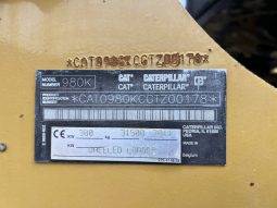 
										Cargador Caterpillar 980K año 2011 completo									